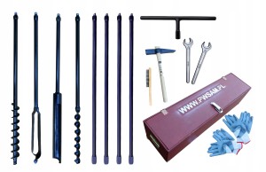 Handbohrer - Brunnenbohrer Geologische 4 tools 5m