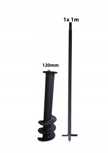 Handbohrer - Brunnenbohrer   Schneke 1m 120mm