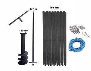 Handbohrer - Brunnenbohrer   17m 180mm PWSAM