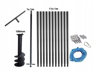 Handbohrer - Brunnenbohrer   180mm 12m