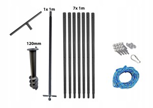 Handbohrer - Brunnenbohrer   120mm 7m