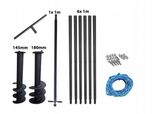 Handbohrer - Brunnenbohrer   145 + 180mm 7m