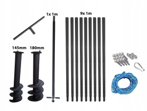 Handbohrer - Brunnenbohrer   145 + 180mm 10m