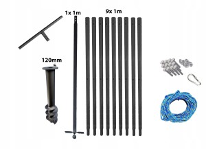 Handbohrer - Brunnenbohrer   120mm 10m