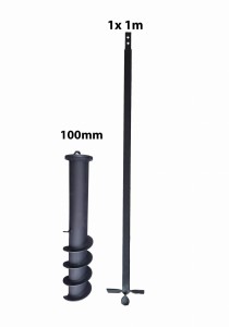 Handbohrer – Brunnenbohrer, Schnecke 1m 100mm