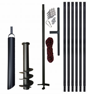 Handbohrer - Brunnenbohrer   145mm 7m + Plunscher 90mm