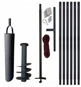 Handbohrer - Brunnenbohrer   180mm 7m + Plunscher 133