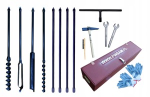Handbohrer - Brunnenbohrer Geologische 4 tools 5m