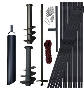 Handbohrer - Brunnenbohrer 15m 145+180 Plunscher 133